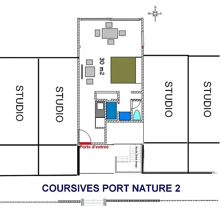 Studio Naturiste Port Nature 2 * آجد